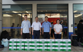 中国人寿财险义乌中心支公司开展“警保联动送清凉”系列活动